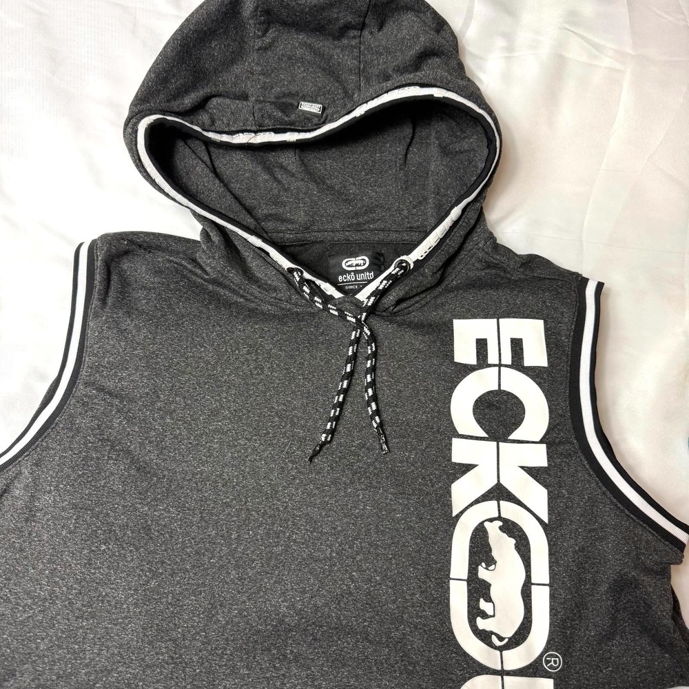 Vintage Ecko Unltd Men's Medium ‎ Sleeveless Hoodie
